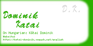 dominik katai business card