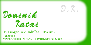 dominik katai business card